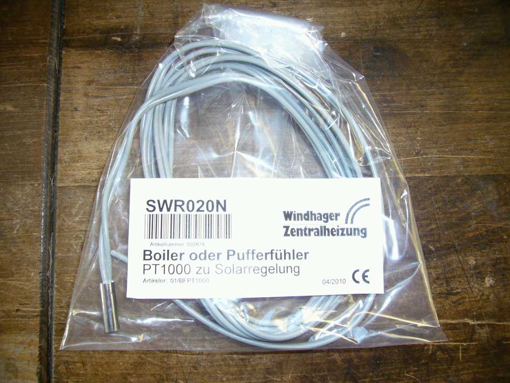 WINDHAGER FueHLER SPEICHER PT1000 SWR020 Boiler- oder Puffersensor PT1000 502878