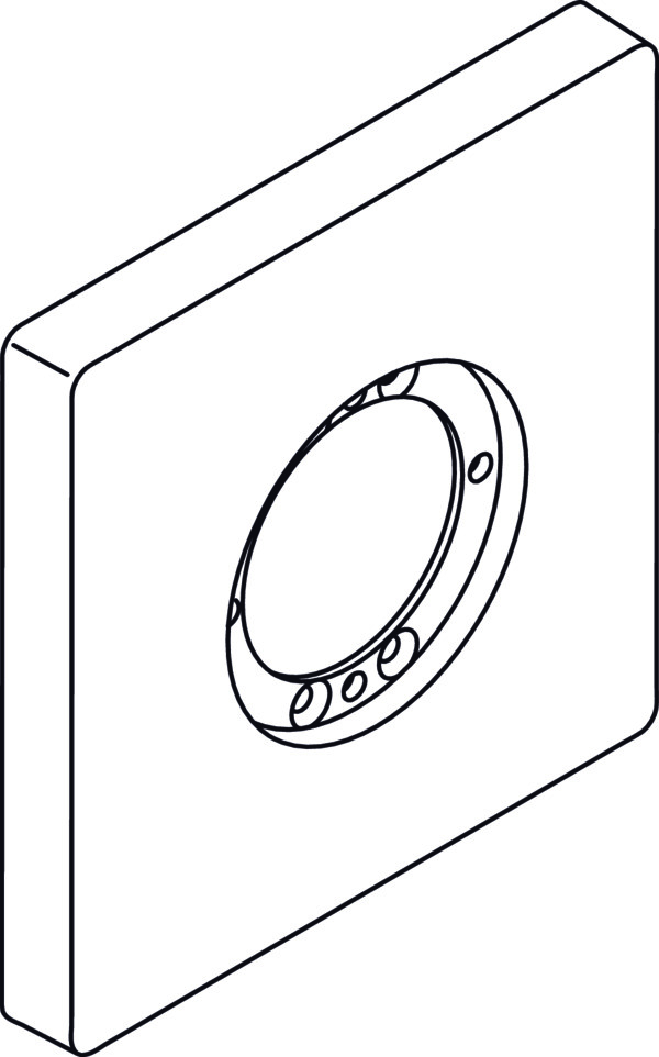 Ideal Standard 1er Rosette Archimodule, 100x100mm, Chrom A963724AA Ideal Standard 1er Rosette Archimodule, 100x100mm, Chrom A963724AA