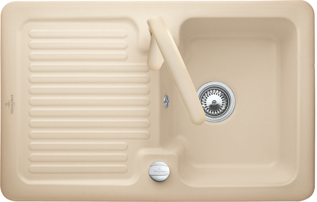 Villeroy Boch EB-SP Condor 45 800x510mm Spuelbecken reversibel aus Keramik Ebony cplus 674500S5