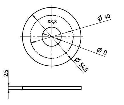 KSB Lochblende Fliessdruckreduzierung 2 bar bei 100 l/min 01710592
