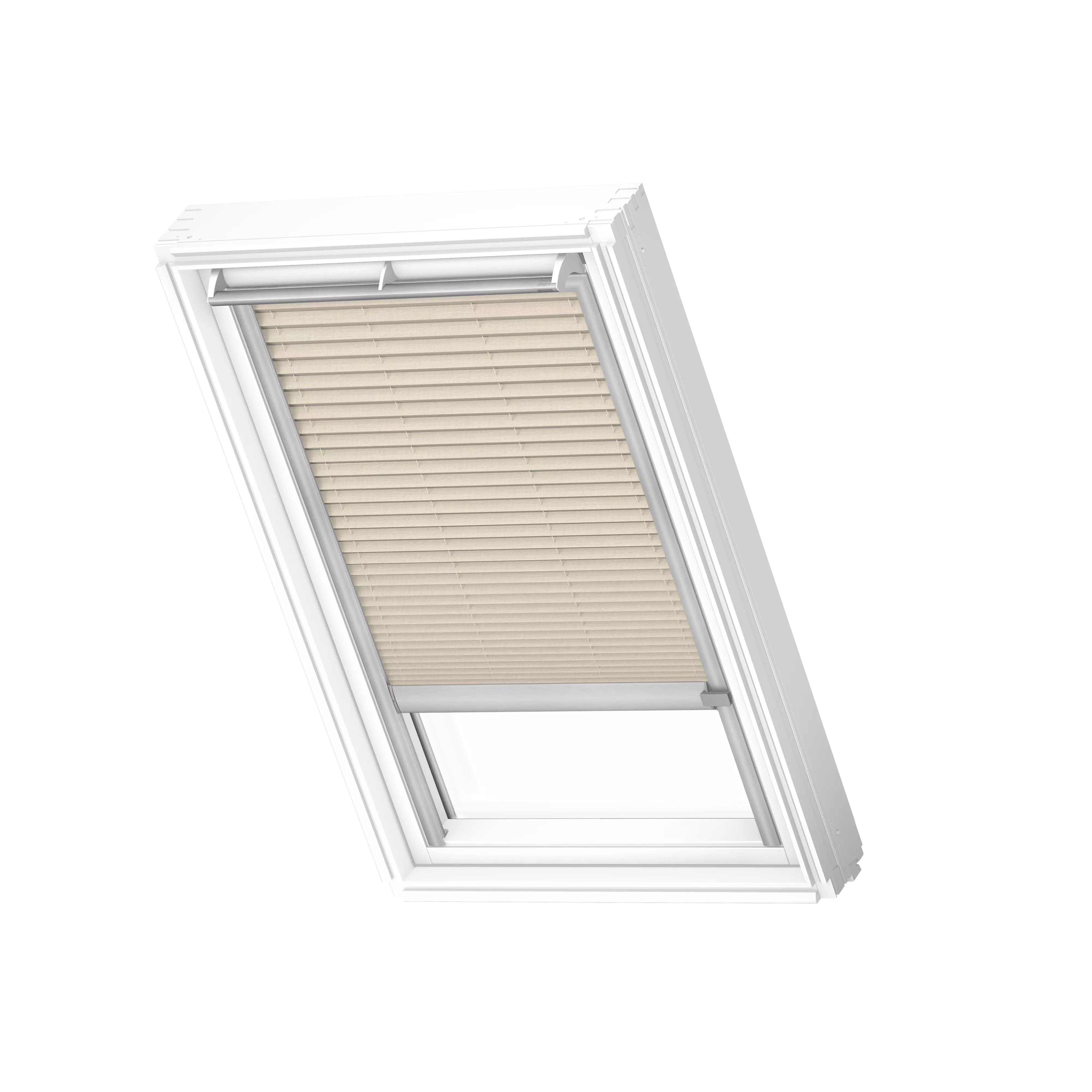VELUX Plissee elektro Champagner, alu Schiene, Premium FML C02 1283K