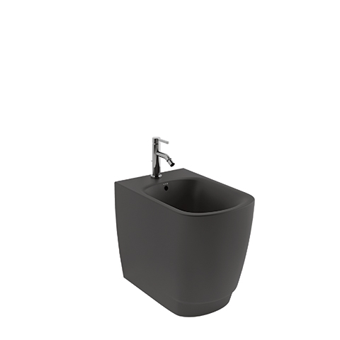 KLUDI RESA S Stand-Bidet, 55 cm verdeckte Befestigungen Mattschwarz 27BIB0139