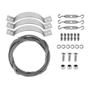 Skoberne Abspannschelle mit Zubehoer DN 125 verzinkt 710160 Skoberne Abspannschelle mit Zubehoer DN 125 verzinkt 710160