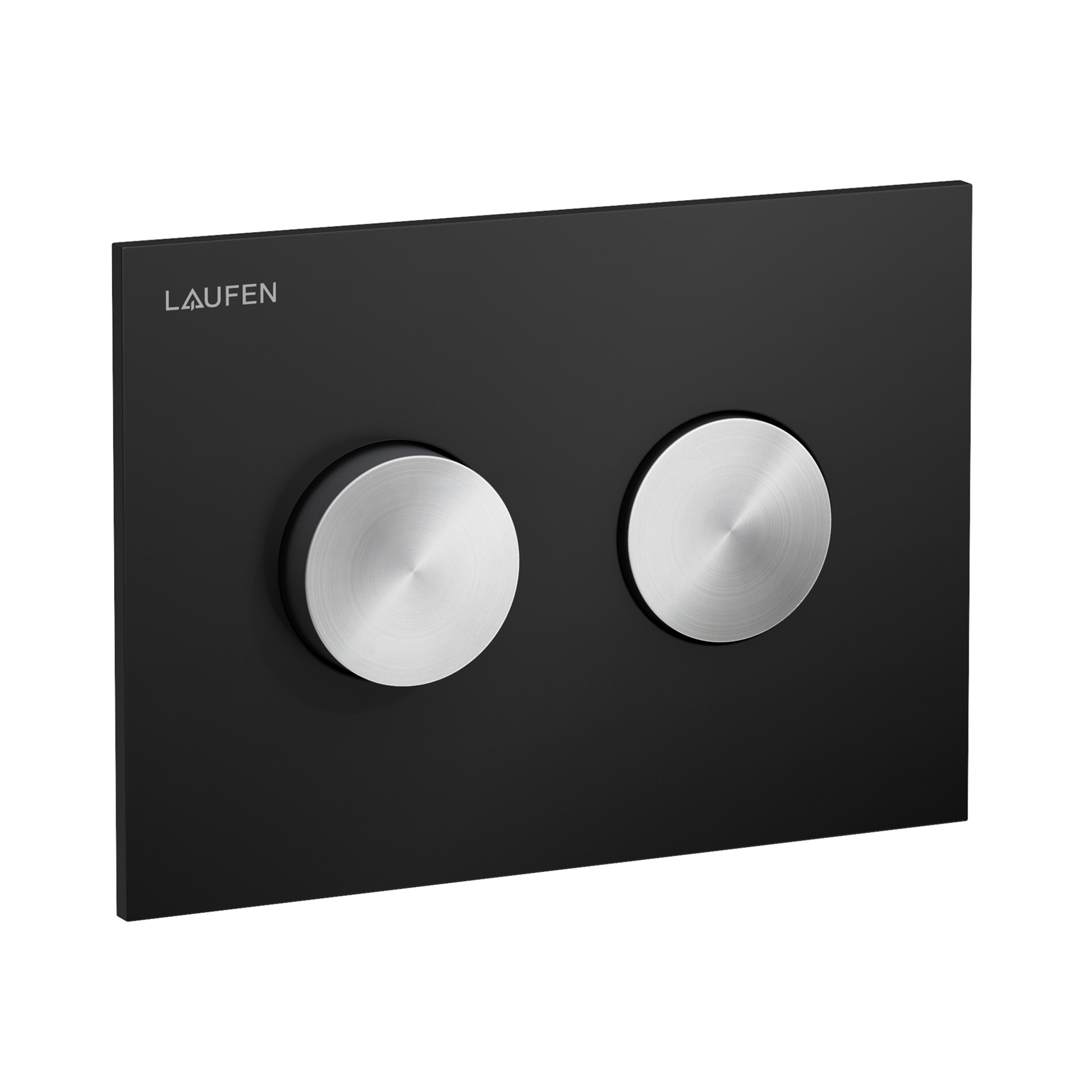 Laufen Betaetigungsplatte GROOVE INEO mit Dual-Flush schw matt/Tasten Edst. gebuer H9001171240001
