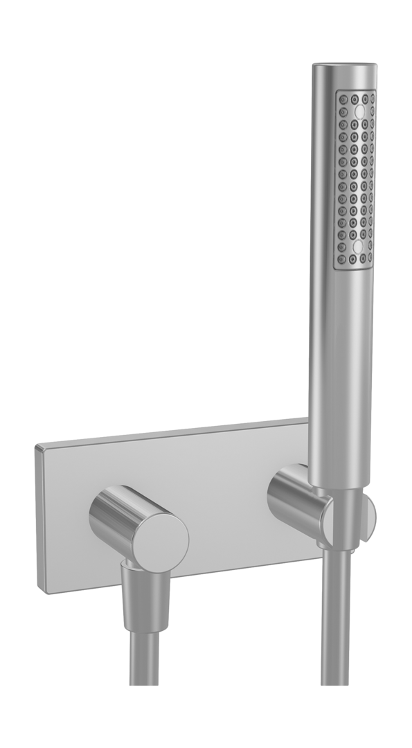 Hansa Handbrausegarnitur HANSALIVING 4443 Ros.eckig Abgang rund 1-strahlig chr 44430100 Hansa Handbrausegarnitur HANSALIVING 4443 Ros.eckig Abgang rund 1-strahlig chr 44430100