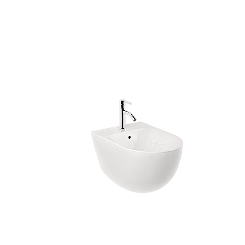 KLUDI RESA D Wand-Bidet 52 cm verdeckte Befestigungen Weiss glaenzend 24BIW0143