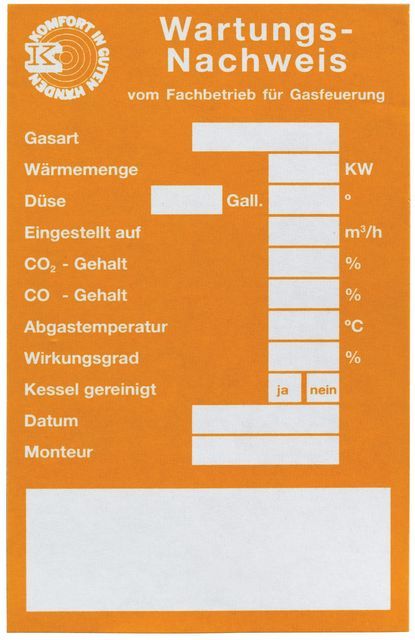 Flamco Wartungsetiketten Gas selbstklebend, Papier gelb F55118 Flamco Wartungsetiketten Gas selbstklebend, Papier gelb F55118