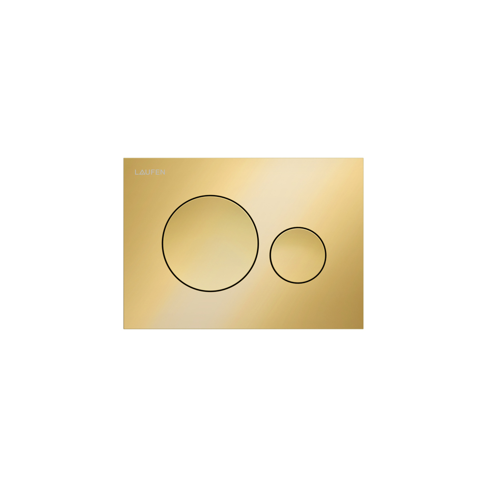 Laufen Betaetigungsp. MOON INEO 203x145x6 aus Kunsstoff, PVD Blassgold matt H9001141650001 Laufen Betaetigungsp. MOON INEO 203x145x6 aus Kunsstoff, PVD Blassgold matt H9001141650001
