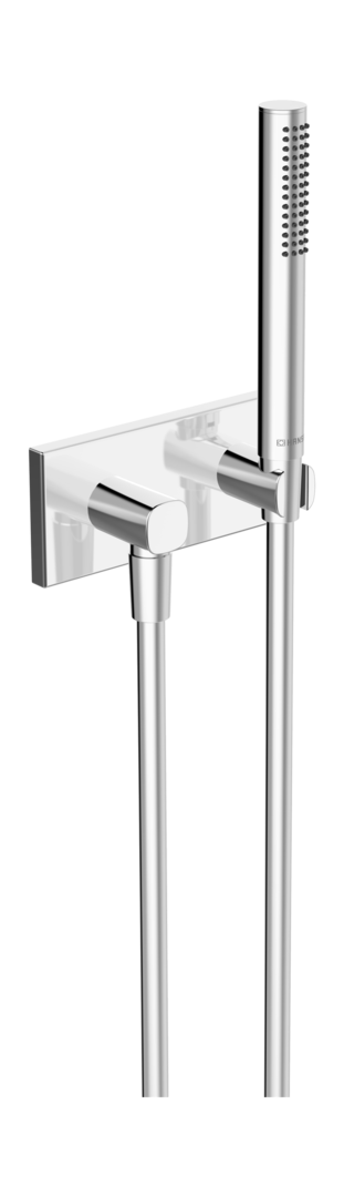 Hansa Handbrausegarnitur HANSALIVING 4443 Ros.eckig Abgang soft edge 1-strahl. chr 44430170 Hansa Handbrausegarnitur HANSALIVING 4443 Ros.eckig Abgang soft edge 1-strahl. chr 44430170