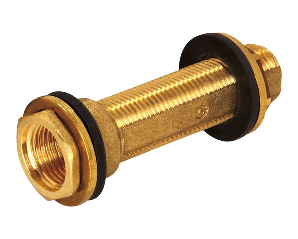 Flamco 1/2" IG-Wandscheibe, L=90mm Wandstaerke 30-55mm, Verdrehschutz, SW17 M1393080 Flamco 1/2" IG-Wandscheibe, L=90mm Wandstaerke 30-55mm, Verdrehschutz, SW17 M1393080