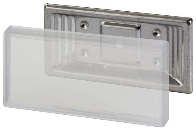 Flamco Anschraub-Schilderhalter Edst., Kunststoff f. Schilder 100 x 50mm F55006