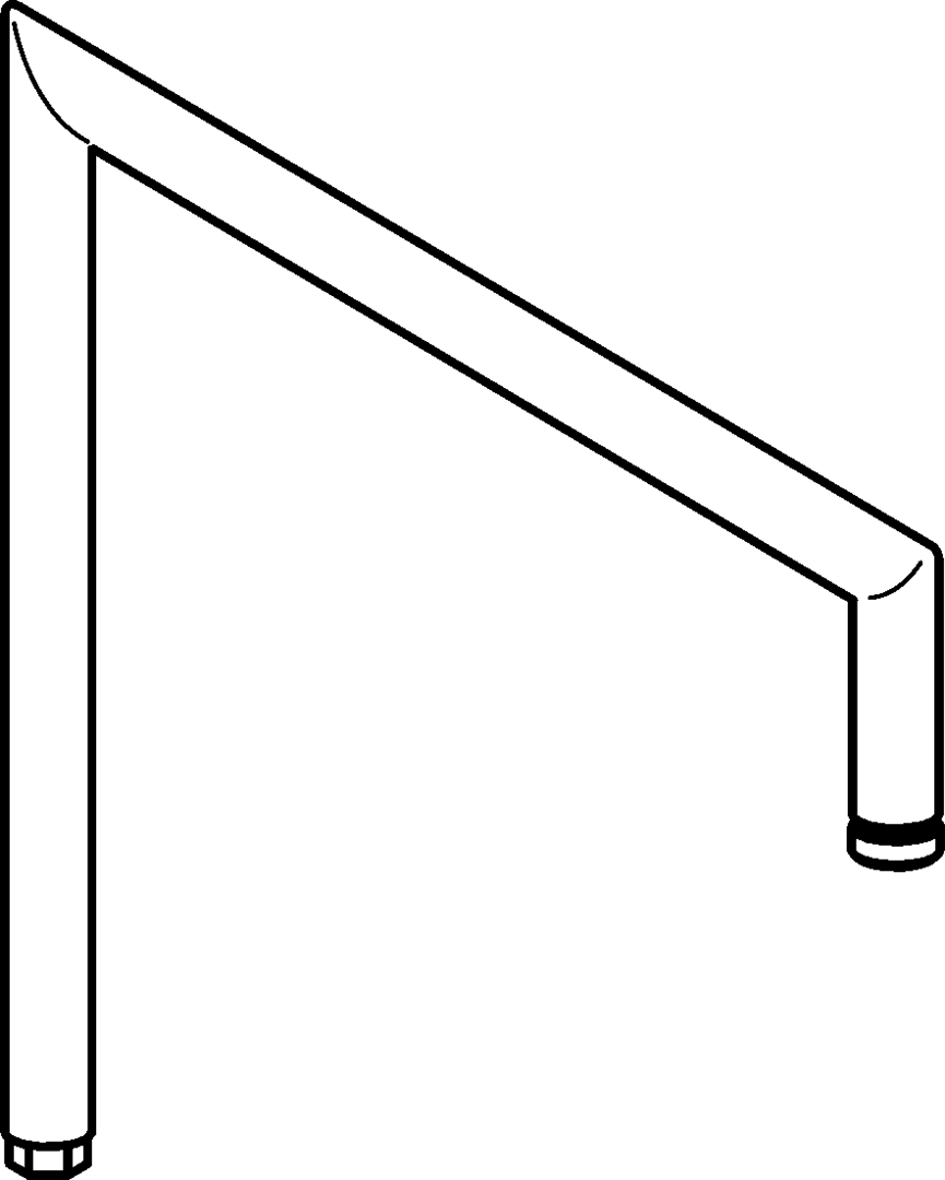 Hansa Brausearm ohne Kopfbrause HANSA 59914045 chr 59914045