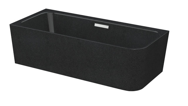 Bette Badewannen Eck Sonderform Art IV Midnight 1850x800x420/560mm 3480-790CERHK