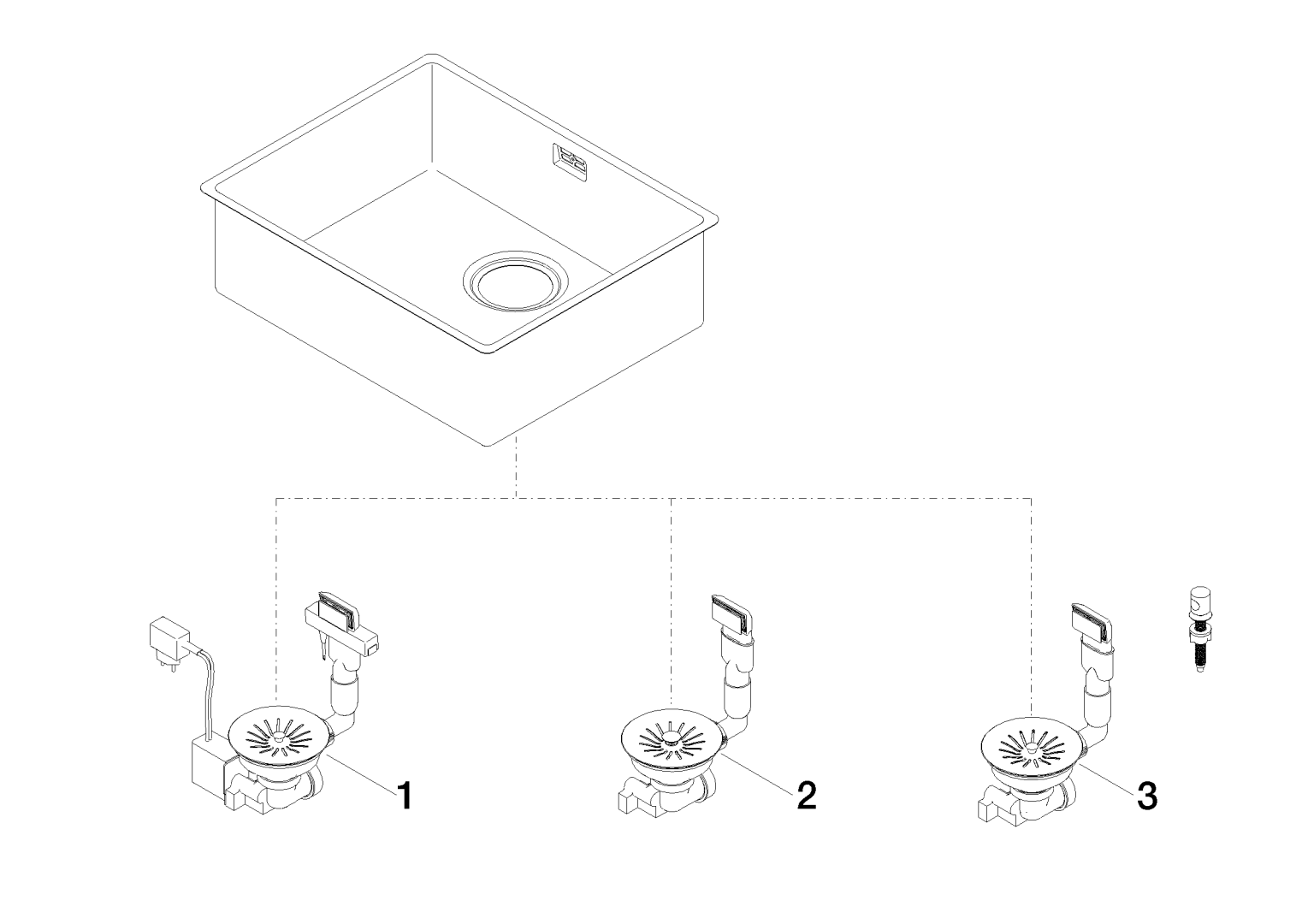 Dornbracht Einzelbecken SERIENNEUTRAL 38550003 Edelstahl 38550003-85