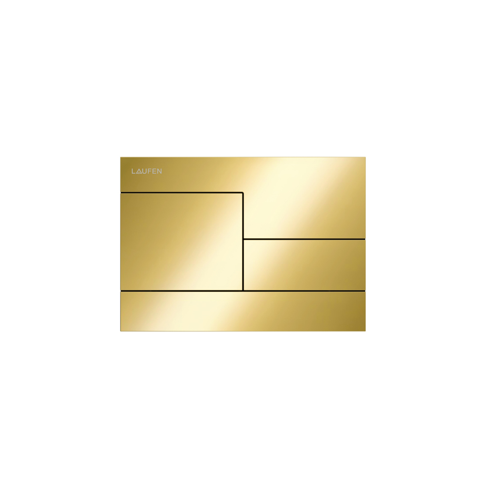 Laufen Betaetigungsp. SKYLINE INEO 208x148x6 aus Kunsstoff, PVD Gold glaenzend H9001180010001 Laufen Betaetigungsp. SKYLINE INEO 208x148x6 aus Kunsstoff, PVD Gold glaenzend H9001180010001