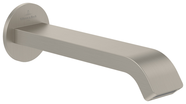 Villeroy Boch Badewannenauslauf Dawn 60x201x60mm Rund Brushed Nickel Matt TVT10650515264