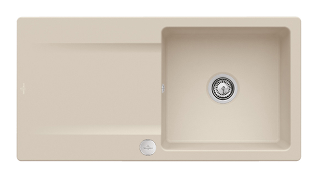 Villeroy Boch Einbauspuele Siluet 60 333602 1000x510mm Rechteck Almond CeramicPlus 333602AM