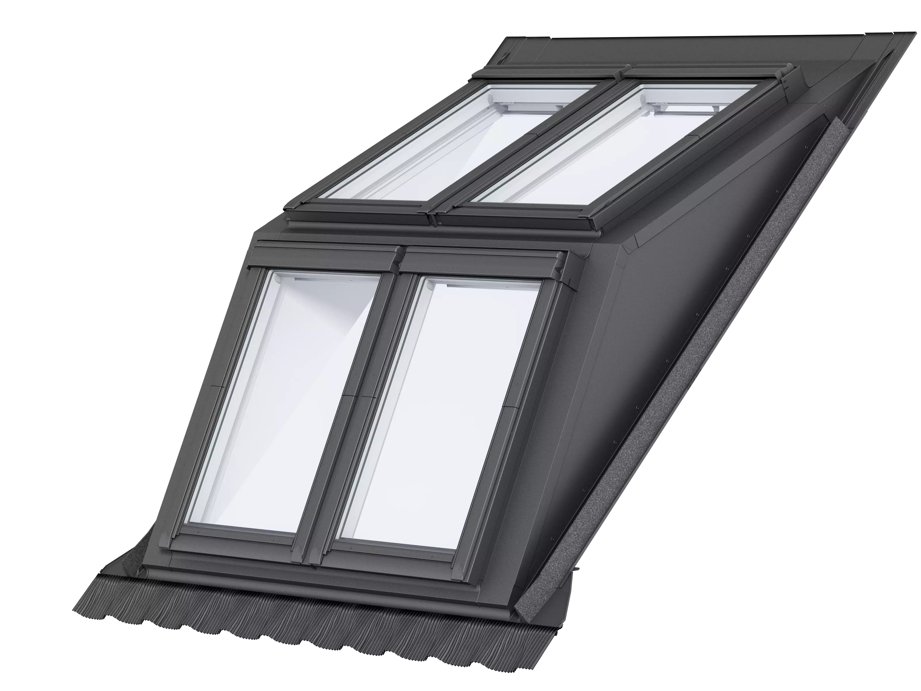 VELUX Kombi-Aufkeilrahmen fuer gaubenaehnliche Loesungen, Alu EBW MK06 2022BK