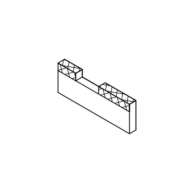 WINDHAGER IS. ABDECK. VORNE SI-15, Glass Isolierung Abdeckung vorne (40x157x440) 011139