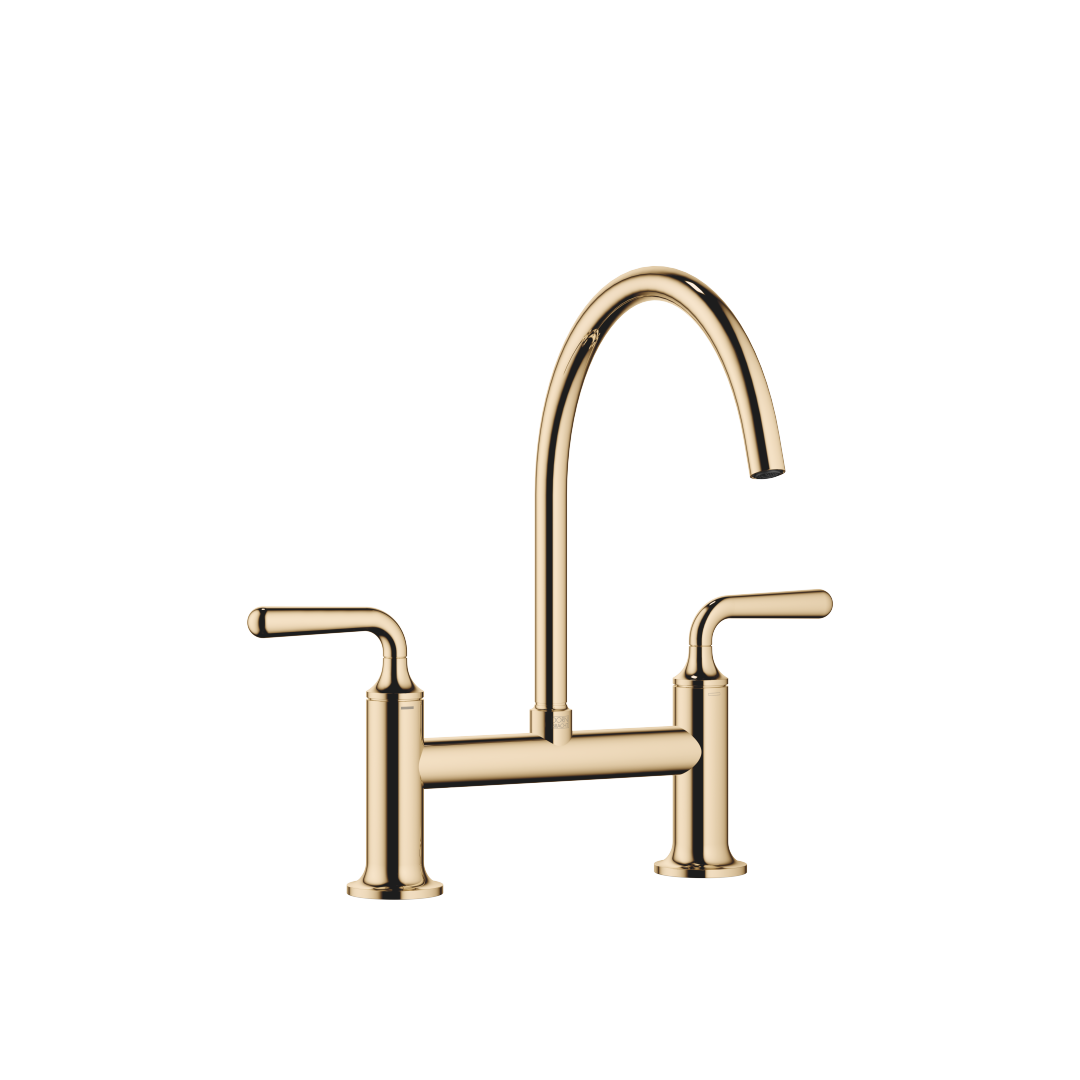 Dornbracht 2-Loch-Brueckenbatt. VAIA 19815809 Messing (23kt Gold) 19815809-09