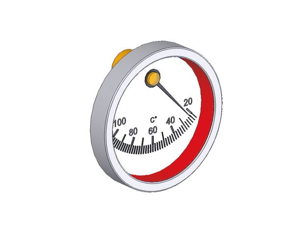 Flamco Thermometer zentrisch Rot -Neutral- D=63mm, 20-130 Grad C ME-58071.020 Flamco Thermometer zentrisch Rot -Neutral- D=63mm, 20-130 Grad C ME-58071.020