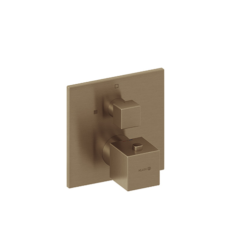 KLUDI DECUS UP-Brause-THM.,Feinbau-Set mit Funktionseinheit Brushed Bronze 54885N175