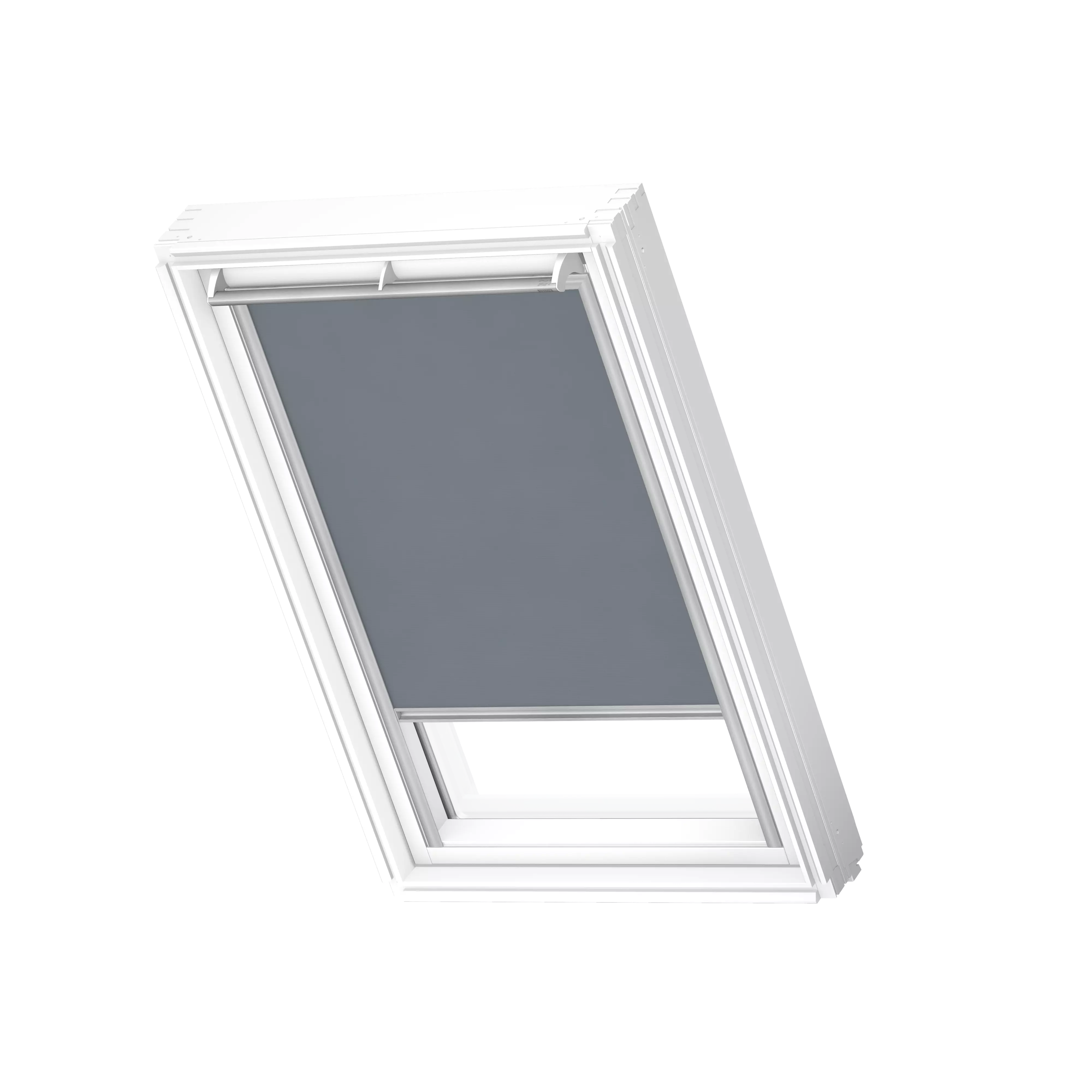 VELUX Rollo manuell Blaugrau, alu Schiene, Premium RFL 0811 4170S