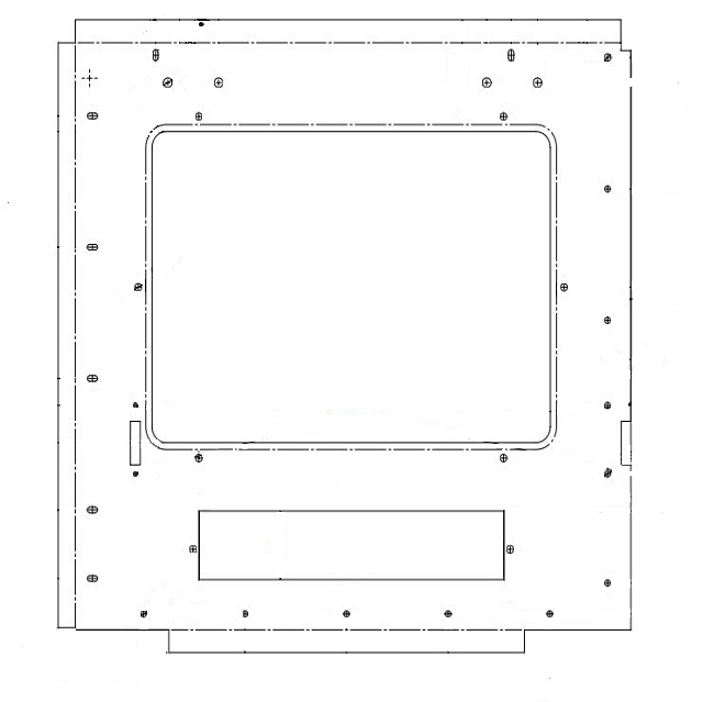 WINDHAGER VW BA.RE.SWGR.VEP Vorderwand Backrohr rechts schwarzgrau V 047083