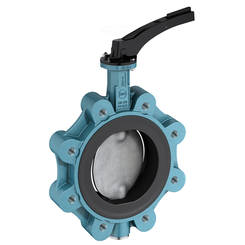 EBRO Absperrklappe Z014-A Anflanschg. DL mit Rastgriff, DN 100 PN 10/16 10082998