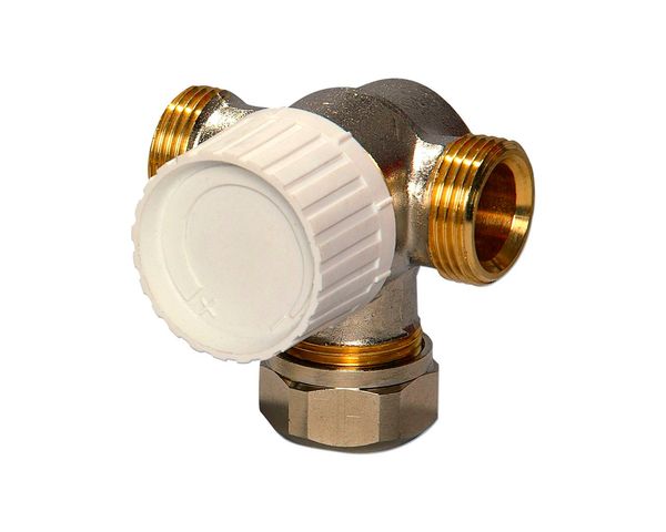 Flamco Dreiwegethermostatventiluntertl. DN20 Voreinstellung, Anbindung rechts kugeld. M1237461