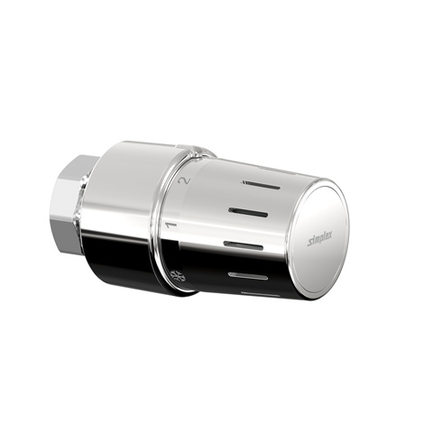 Flamco Standard-Thermostatkopf TC-S3 chrom M30 x 1,5 mit Nullstellung F35341