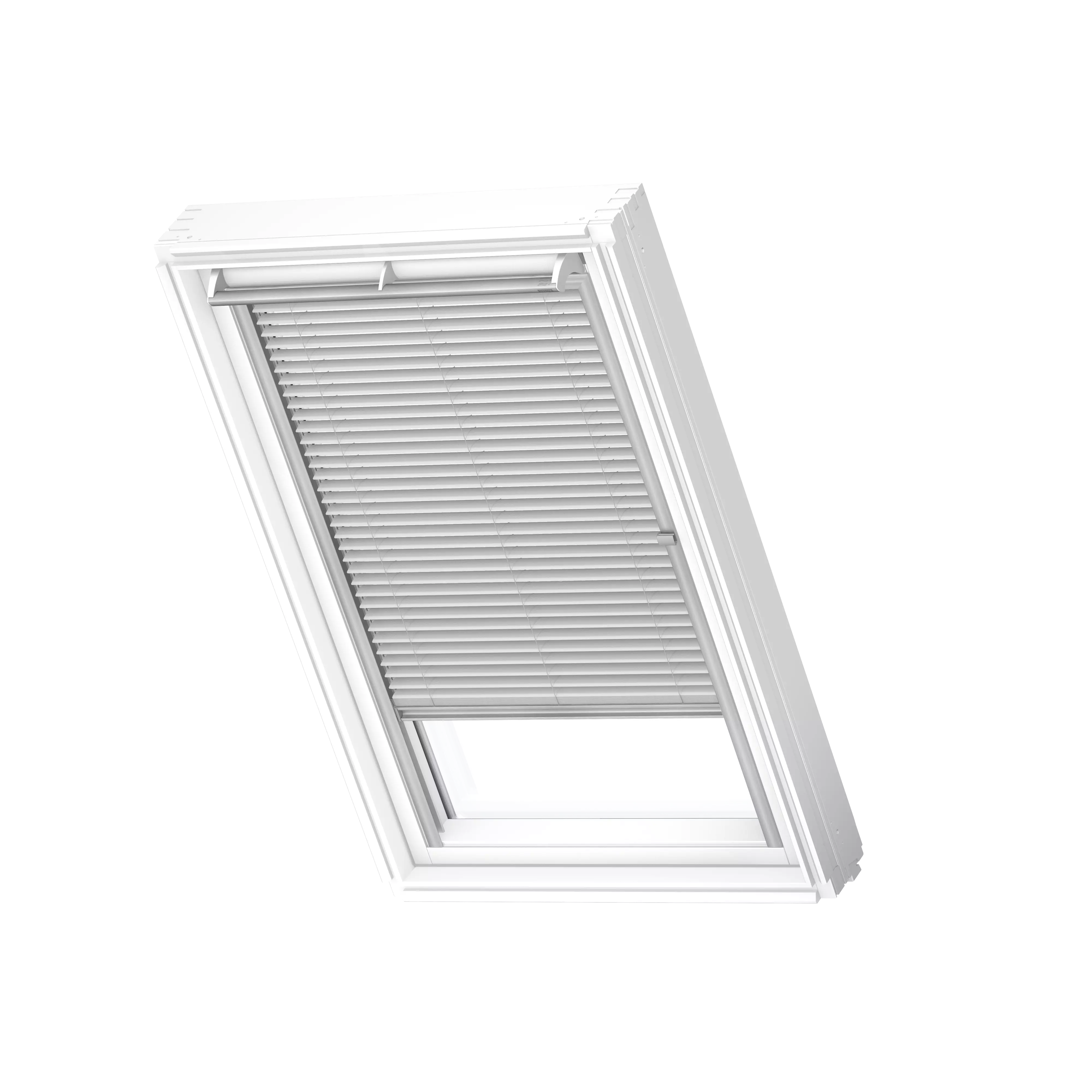 VELUX Jalousie manuell Silber gebuerstet, alu Schiene, Standard PAL C02 7057S
