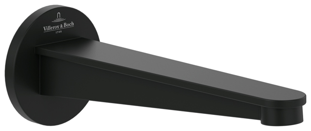 Villeroy Boch Badewannenauslauf Conum 65x189x65mm Rund Matt Black TVT127003000K5 Villeroy Boch Badewannenauslauf Conum 65x189x65mm Rund Matt Black TVT127003000K5