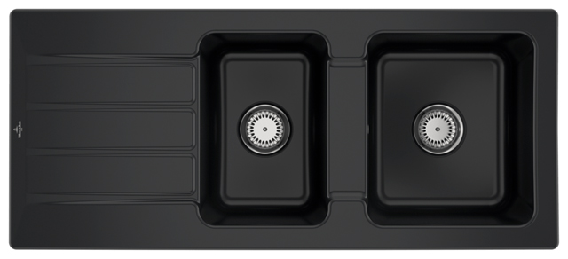 Villeroy Boch EB-SP Architectura 80 1160x510mm Ablgarn. IB reversibel Keram. Ebony c+ 338001S5