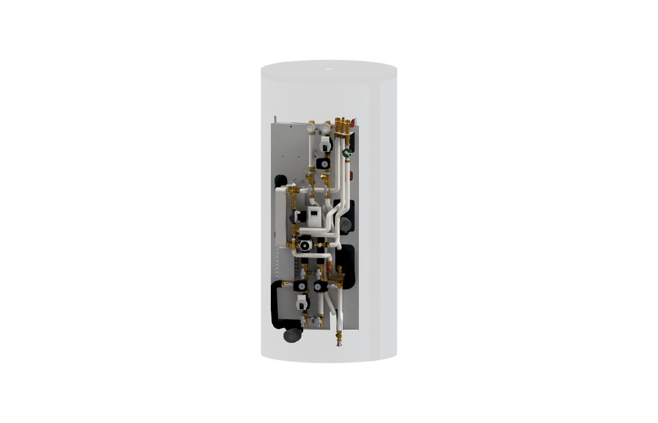 Kermi Hydromodul, Heizkreis gemischt 9m FriWa Sts,Zirkulation,Speicherschichtung W40493