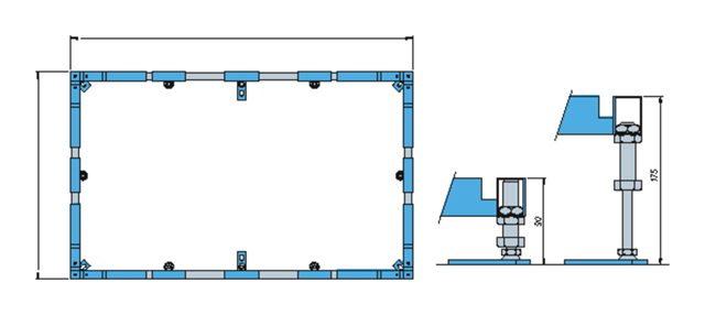 Villeroy Boch ViFrame Rahmen Duschwanne ab 1000mm Keramik Acryl 4 Fuesse Zubehoer 320x1200x10mm U91412200 Villeroy Boch ViFrame Rahmen Duschwanne ab 1000mm Keramik Acryl 4 Fuesse Zubehoer 320x1200x10mm U91412200
