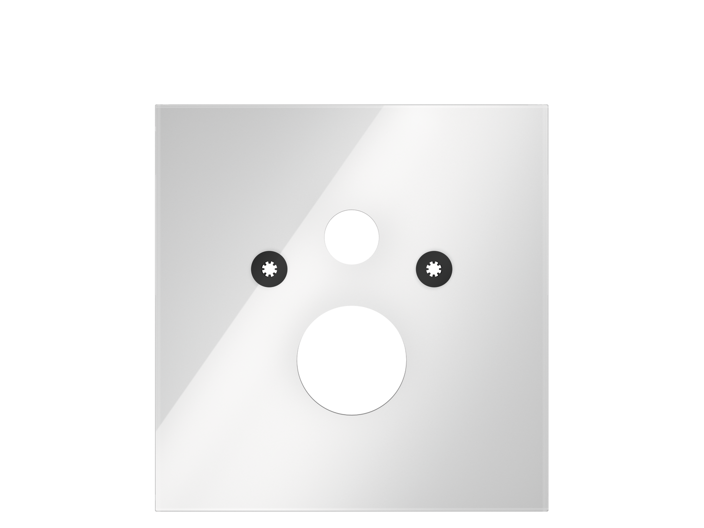 TECElux WC-Glasplatte Standard-WC, Glas weiss glaenzend 9650100