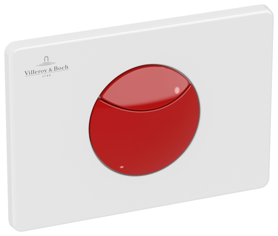 Villeroy Boch WC-Betaetigungsplatte 100S Kids ViConnect 151x249x56mm Eckig Cherry Red 922374P4