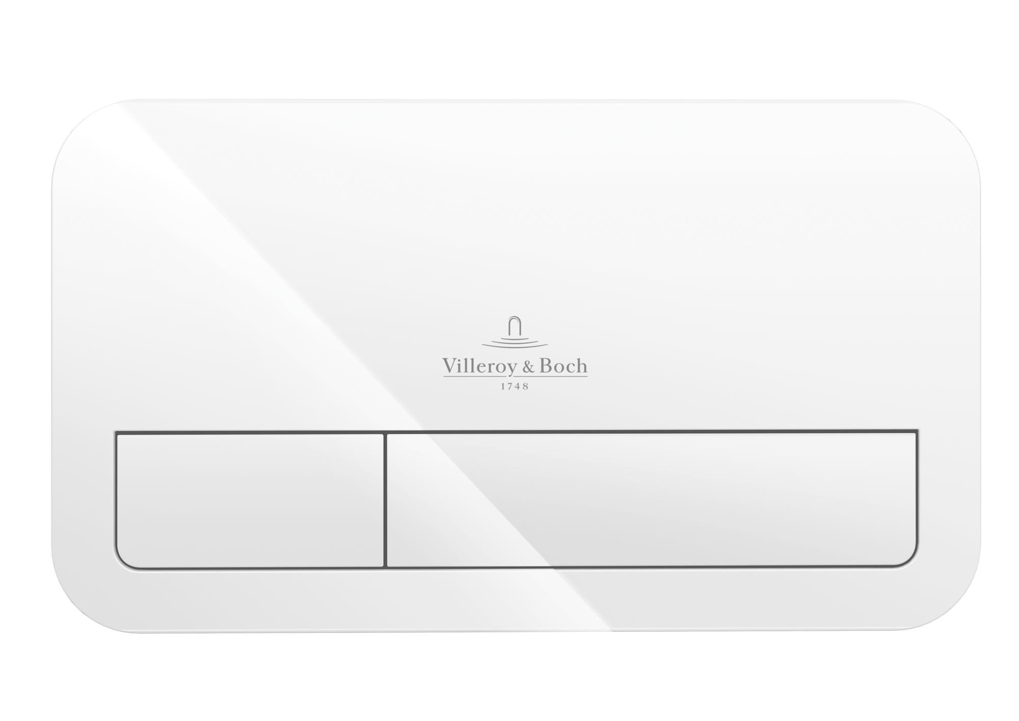 Villeroy Boch WC-Betaetigungsplatte ViConnect 253x10x145mm Eckig Weiss 92249068