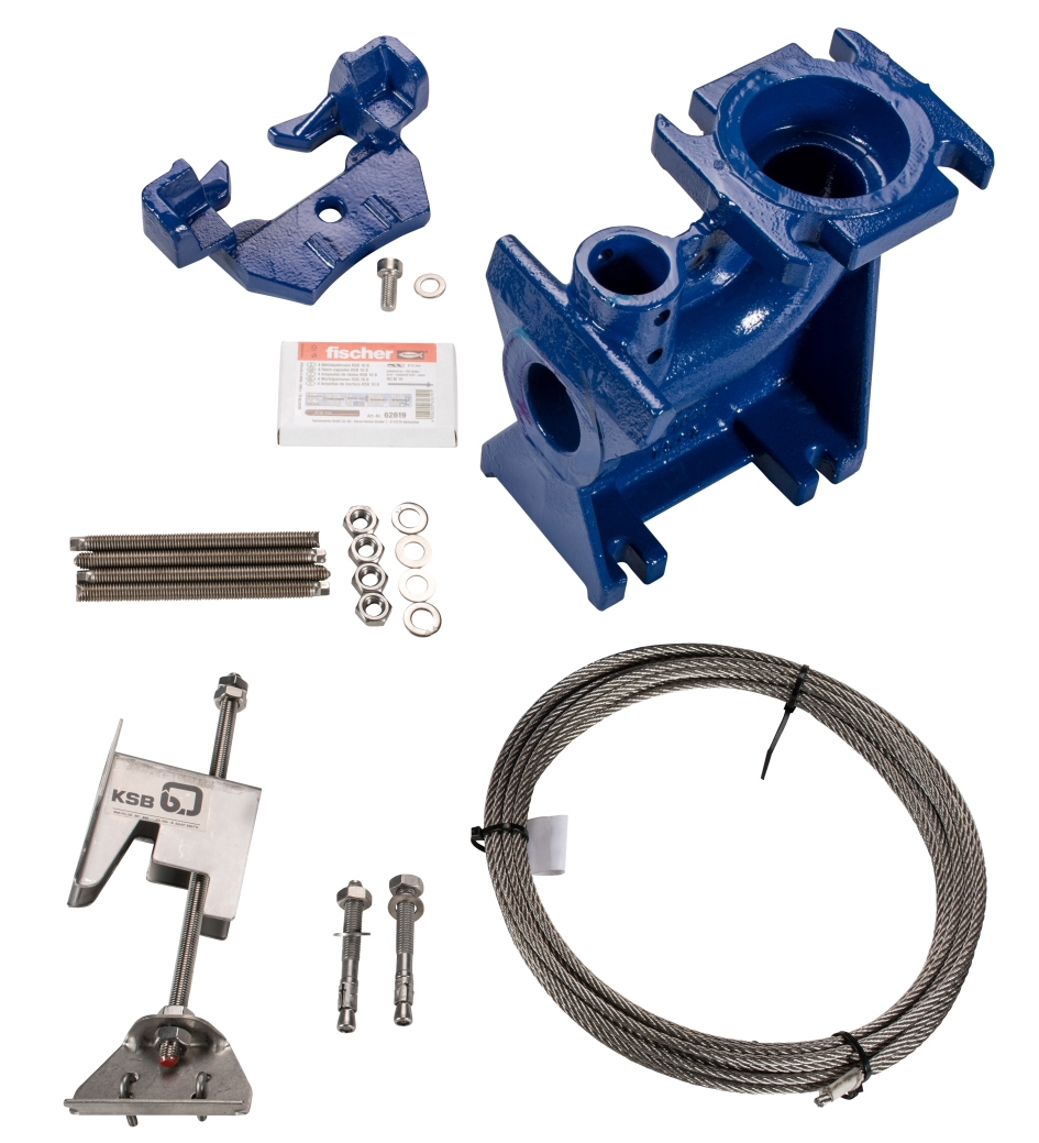 KSB Aufstellset stationaer, Seil DN 100, DN 3_DIN ISO ASME, FKM 60 05018555