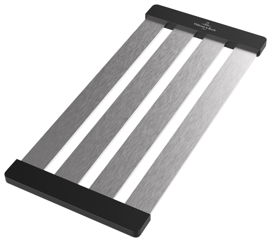 Villeroy Boch Abtropfgitter Zubehoer 168x364x12mm Eckig Aluminium Gebuerstet 9K140071 Villeroy Boch Abtropfgitter Zubehoer 168x364x12mm Eckig Aluminium Gebuerstet 9K140071