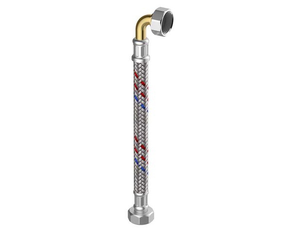 Flamco MeiFlamcoex Panzerschlauch MS-Ans. S/H/K 1/2" IG x 1/2" Bogen, 1500 mm M5715.1704.150 Flamco MeiFlamcoex Panzerschlauch MS-Ans. S/H/K 1/2" IG x 1/2" Bogen, 1500 mm M5715.1704.150