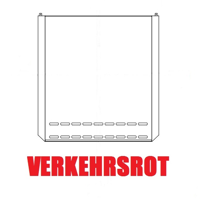 WINDHAGER Deckel vo. verkehrsrot RAL3020 Deckel vorne LWK 18-30 051226