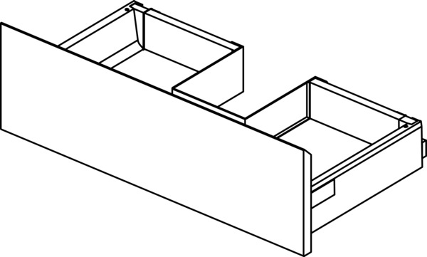 Ideal Standard Untere Schubladenfront Connect Air, f. DWTU 1300mm, Hellgrau gl.u.matt EF66967