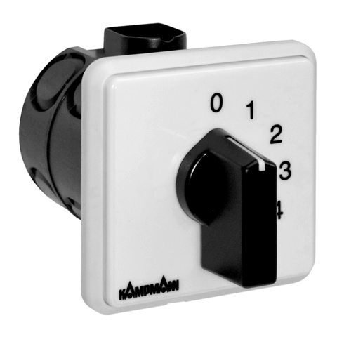 Kampmann 5-Stufen-Schalter Typ 100926 0-1-2-3-4-5, Unterputz, 15 A 196000100926