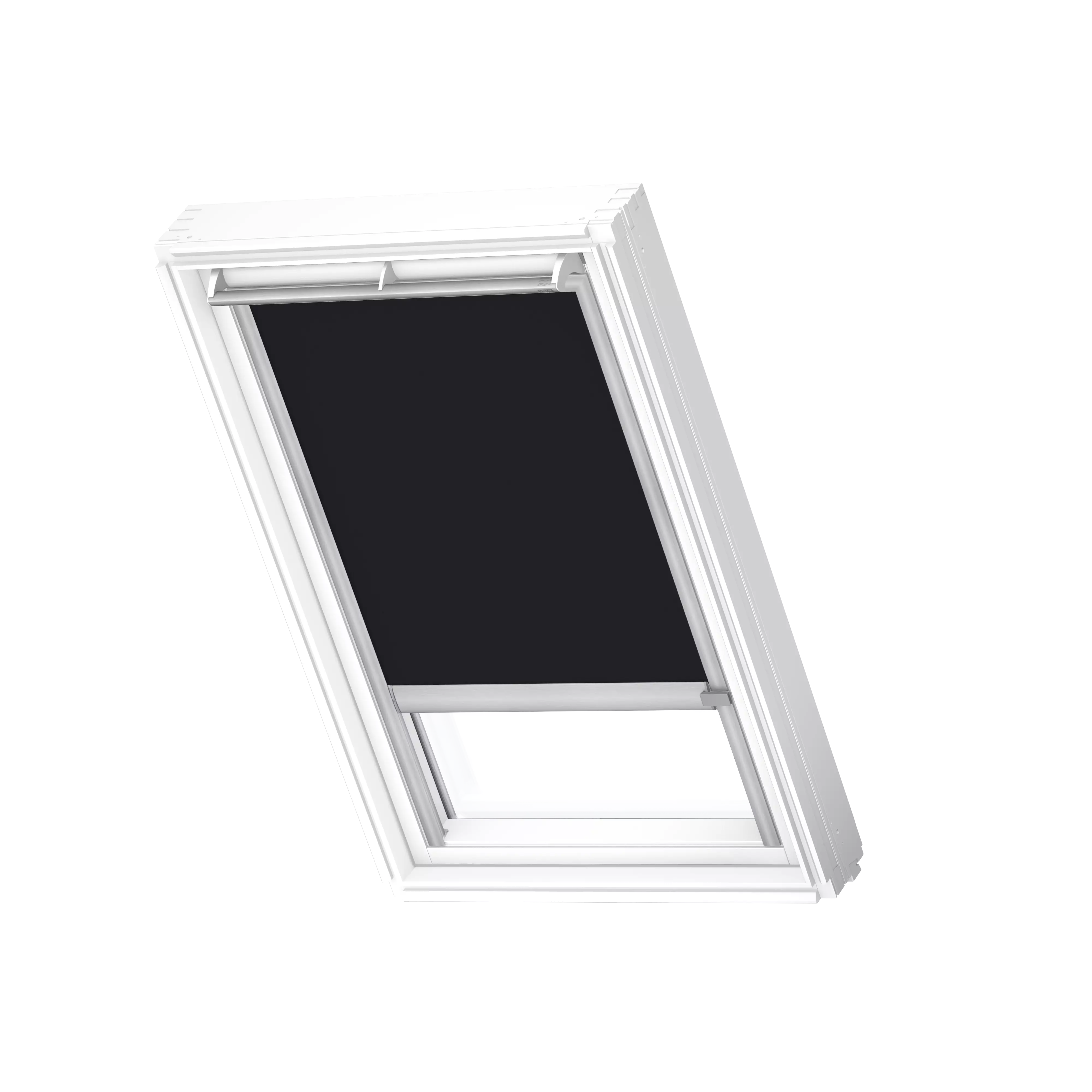 VELUX Verdunkelungs-Rollo solar Schwarz, alu Schiene, Premium DSL UK04 3009K