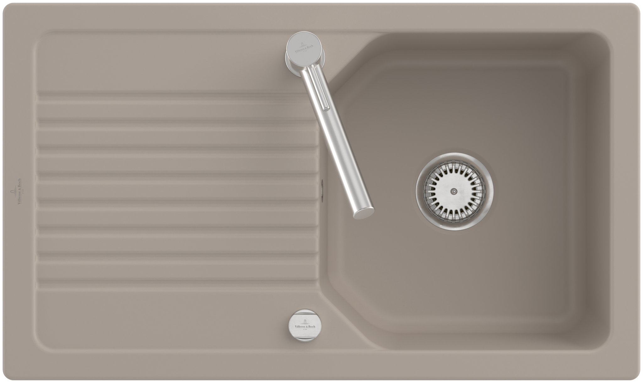 Villeroy Boch Einbauspuele Linara 50 338502 860x510mm Rechteck Steam CeramicPlus 338502SM