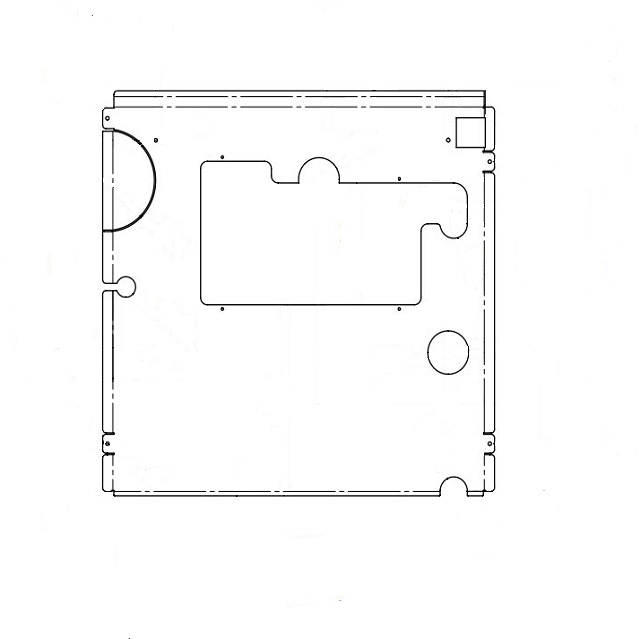WINDHAGER VERKL. Rueckwand oben PW24-60 Verkleidung Rueckwand oben PW24-60 052787