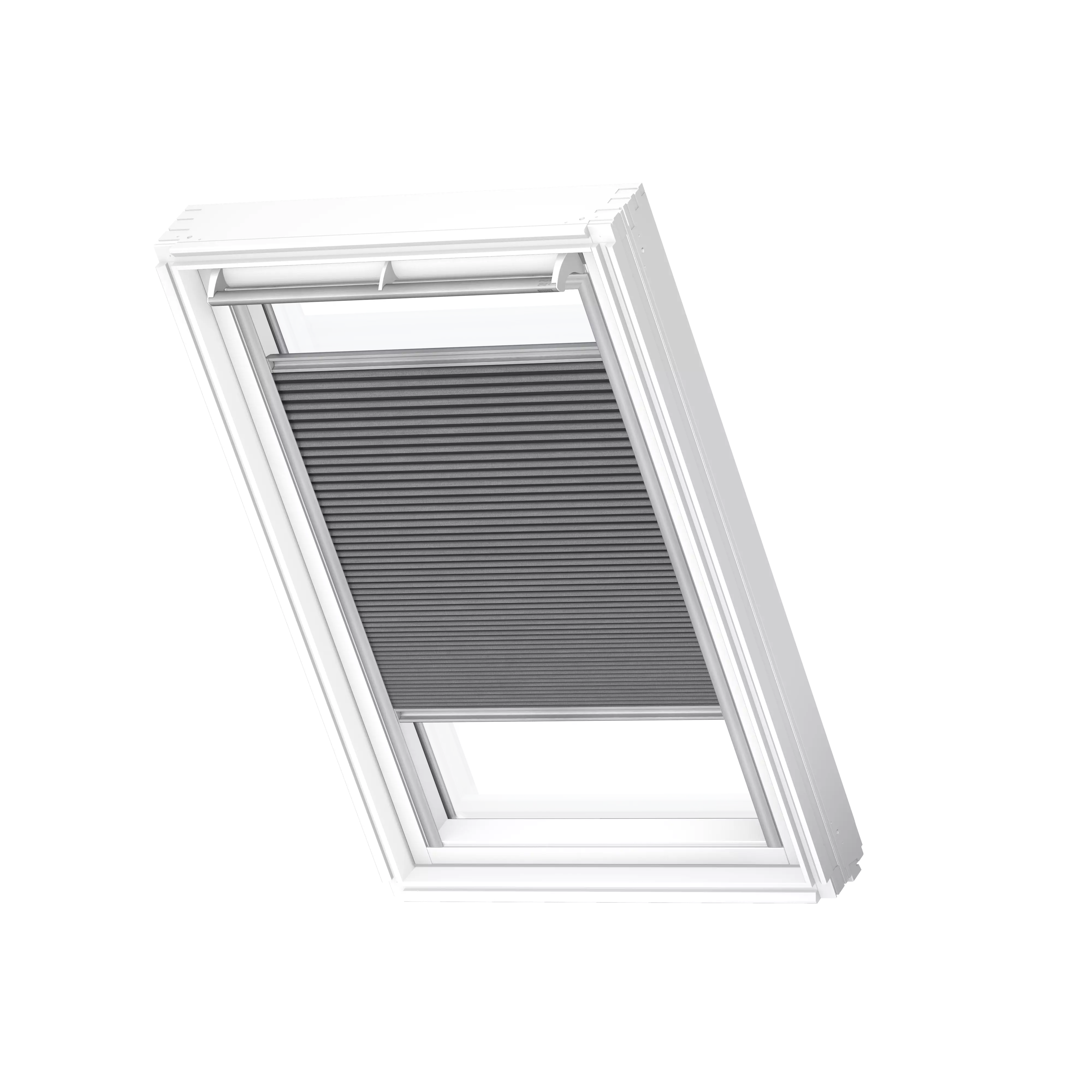 VELUX Wabenplissee Grautaupe, alu Schiene, Premium FHC Y99 1170S