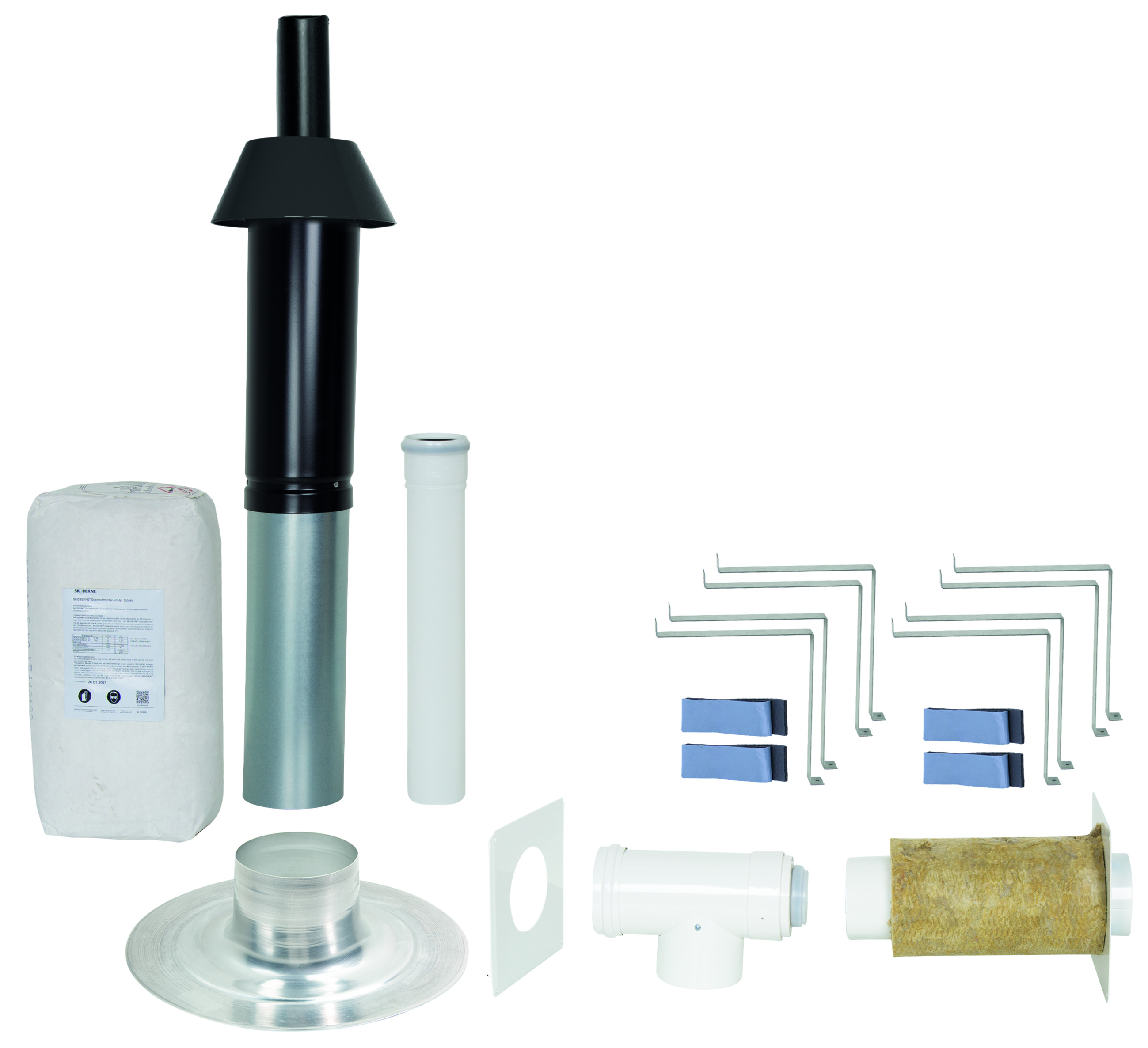Skoberne GP PORIFIX, 0.4 m, AGL80, Flachdach schwarz 751008 Skoberne GP PORIFIX, 0.4 m, AGL80, Flachdach schwarz 751008